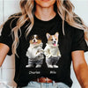 GeckoCustom Custom Face Cute Dog Dark Shirt Gift For Dog Lovers HA75 891810 Basic Tee / Black / S