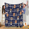 GeckoCustom Custom Face Photo With Accessories Pattern Blanket T286 HN590