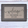 GeckoCustom Custom Family Welcome Doormat T33