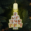 GeckoCustom Custom Photo Family Christmas Tree Personalized Led Acrylic Ornament N304 HA75 891716 3 inches