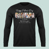GeckoCustom Custom Photo Happy Father's Day Only The Best Dads Get Promoted Dark Shirt N304 889032 Long Sleeve / Colour Black / S