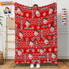 GeckoCustom Custom Photo Human With Christmas Pattern Blanket T286 HN590