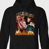 GeckoCustom Custom Photo I Love My Girlfriend Boyfriend For Valentine's Day Shirt K228 889984 Pullover Hoodie / Black Colour / S