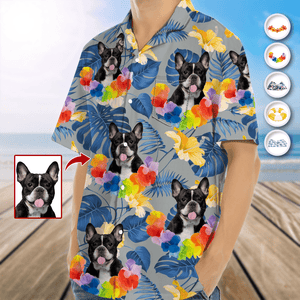 GeckoCustom Custom Photo Tropical Style Dog Hawaii Shirt HA75 890718