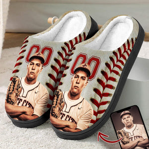 GeckoCustom Custom Portrait Photo Softball Sports And Accessories Slipper N369 HN590