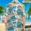 GeckoCustom Customized Photo Upload Cat Men's Hawaiian Shirt, DA199 888310