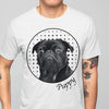 GeckoCustom Dog Cat Face Photo Shirt, Custom Dog Photo Light Color T Shirt SG02 Unisex T-Shirt / Sport Grey / S