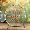 GeckoCustom Family Crossword Puzzle Christmas Glass Ornament Personalized Gift TH10 892069 3 inch
