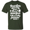 GeckoCustom Good Irish Girl St Patricks Day Shirt Basic Tee / Forest / S