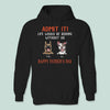 GeckoCustom Happy Father's Day Admit It Life Would Be Boring Without Me Dark Shirt N304 889046 Pullover Hoodie / Black Colour / S