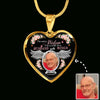 GeckoCustom I'm Not A Widow Custom Name Heart Necklace Luxury Necklace (Gold)