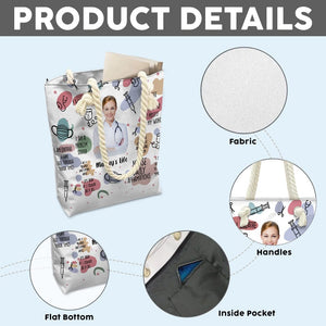 GeckoCustom Nurse Daily Affirmations Back To School Tote Bag TH10 891463 12x14.2 in