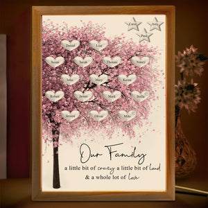 GeckoCustom Our Famiy A Little Bit Of Crazy Family Picture Frame Light Box Personalized Gift T286 890595