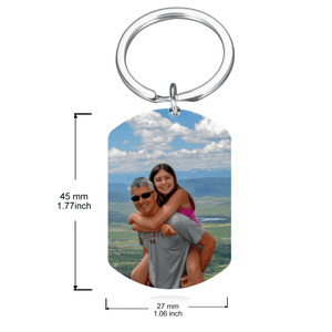 GeckoCustom Personalized Custom Keychain, Gift For Dad, If Dad Can't Fix It No One Can