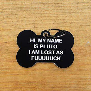 GeckoCustom Personalized Custom Pet Tag, Hi My Name Is Pet Tag, Dog Lover Gifts 1.125"x1.5"