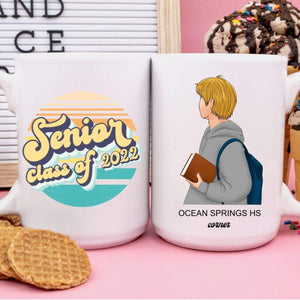 GeckoCustom Personalized Custom Senior Coffee Mug, Senior Class Of 2022 Mug, Senior 2022 Mug, Back to School Gift