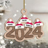GeckoCustom Personalized Gift For Family Christmas Wood Ornament HO82 891779 4"