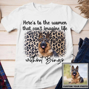 GeckoCustom Personalized Vintage Photo Custom Dog Shirt, Gift For Dog Lover, Can't Imagine Life Without Unisex T Shirt / Light Blue Color / S