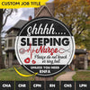 GeckoCustom Sleeping Nurse Don't Knock Unless You Need Nurse Wooden Door Sign HN590 14 Inches