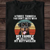 GeckoCustom Three Things You Don't Mess With Vintage Retro Photo Shirt, Personalized Custom Photo Dog Shirt H458