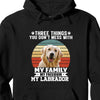 GeckoCustom Three Things You Don't Mess With Vintage Retro Photo Shirt, Personalized Custom Photo Dog Shirt H458