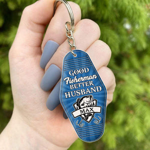 GeckoCustom Vintage Keychain, Gift For Fisherman HN590