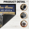 GeckoCustom Welcome To Our Home, The Humans Just Live Here With Us Personalized Doormat Cat Lovers Gift CH07 895242