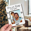 Custom Photo Dad & Kid - Drive Safe Daddy 2 Layered Car Visor Clip CH07 895930