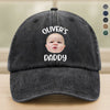 Custom Baby Face Photo Washed Denim Baseball Cap HA75 892870