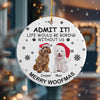 Custom Dog Cat Photo Life Would Be Boring Without Me Ceramic Ornament Christmas Gift CH07 896264