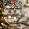 Personalized God Says You Are Glass Circle Ornament Gift For Christmas TH10 894799