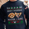 Custom Dog Photo Ugly Christmas Sweatshirt For Dog Lovers TH10 896219