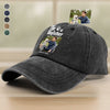 Custom Photo Dog Mother Father Washed Denim Baseball Cap HA75 897686