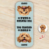 You Pawsed Here Custom Dog Photo Leather Magnetic Bookmark For Book Lovers, Dog Lovers CH07 899566