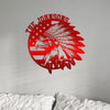 Custom Family Name Patriotic Native Eagle Metal House Metal Sign, Patriotic Wall Art HO82 901160