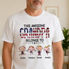 Personalized This Awesome Mom Belongs To White Shirt HA75 920864