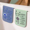 Gods Says I Am Name In Bible Toile De Jouy Style - Personalized Leather Magnetic Bookmark CH07 899538