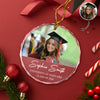 Custom Photo And Name Class Of 2026 Glass Ornament Christmas Gift TH10 896907