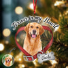 Custom Dog Photo Forever In My Heart Memorial Acrylic Ornament HA75 897520 (Pack)