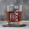 Personalized Name American 1776–2026 Flag Whiskey Glass HA75 920266