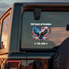 250 Years of Freedom With Eagle Car Window Decal Sticker TH10 898357