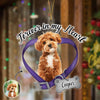 Custom Dog Photo Forever In My Heart Memorial Acrylic Ornament HA75 897520 (Pack)