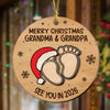 Christmas Baby Shower - Personalized Wood Ornament Gifts For New Moms, New Dads, New Parents CH07 899282