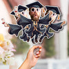 Custom Funny Face Graduation Class of 2026 Decoration Face Fan HO82 901922
