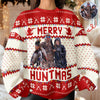 Custom Photo Merry Huntmas - Personalized Ugly Sweater Hunting Christmas Gifts For Dad, Grandpa, Husband TH10 896019