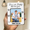 Custom Photo Dad & Kid - Drive Safe Daddy 2 Layered Car Visor Clip CH07 895930