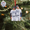 Custom Baseball Girl Besties Photo - Personalized Acrylic Ornament Gift For Baseball Lovers HO82 894680