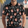 Custom Funny Face Minimalist Golf Pose Polo Shirt Gift For Golfer, Golf Lovers LM32 897617