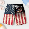 Patriotic 250th Anniversary God Bless America Eagle 1776–2026 Beach Short HA75 921044