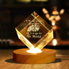 Custom Photo To The World You Are A Grandma Engraved Crystal Photo With Light HA75 920546